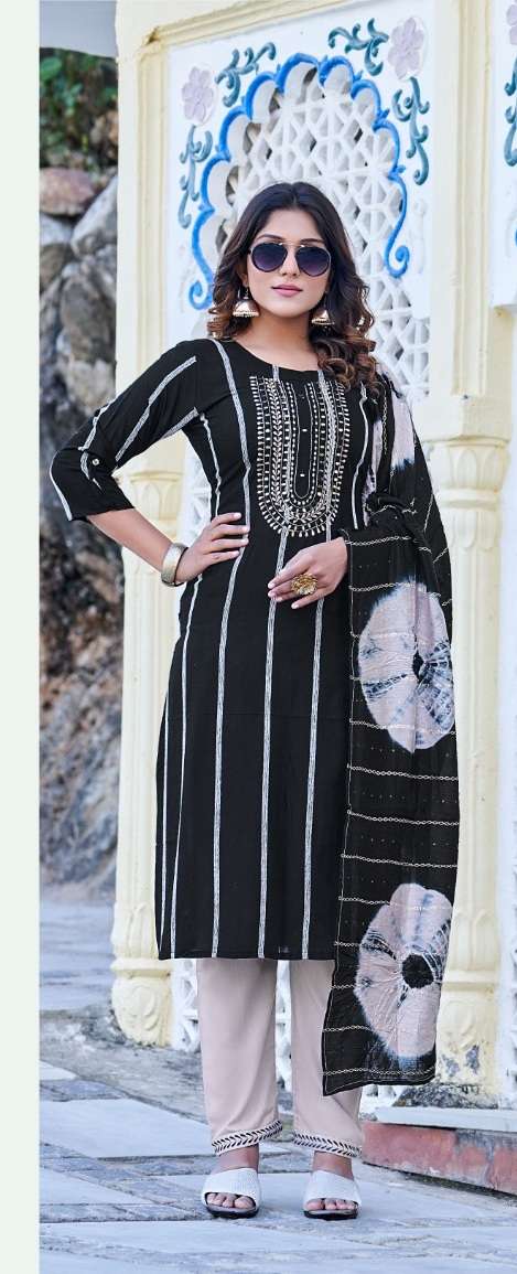 Morni By Smylee Fashion Designer Kurti Pant With Dupatta On Wholesale