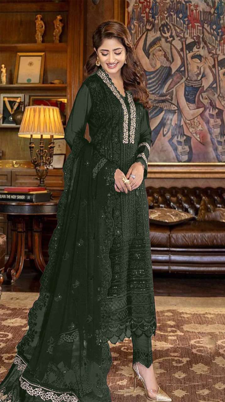 Motifz 281 Design Georgette With Embroidery Suit On Wholesale