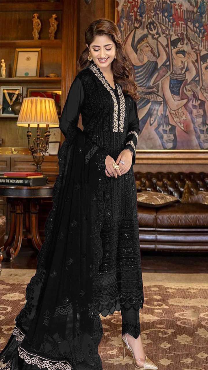 Motifz 281 Design Georgette With Embroidery Suit On Wholesale