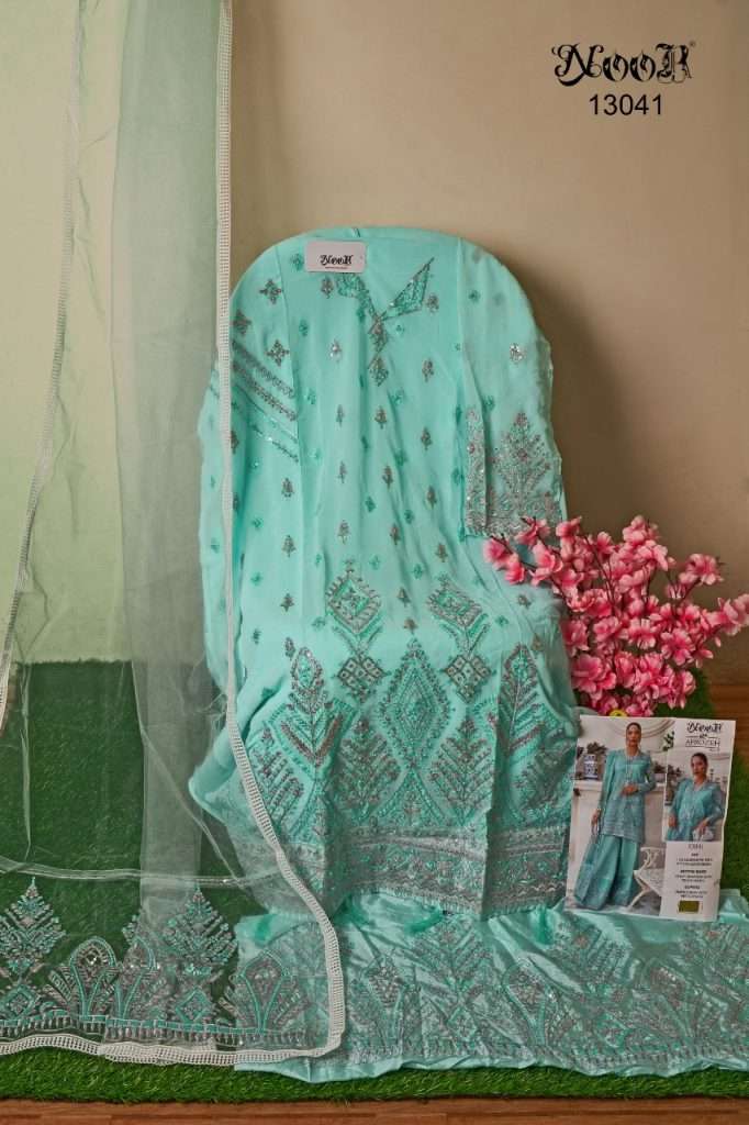 Noor Afrozeh vol-3 Georgette Net With Heavy Embroidery On Wholesale 