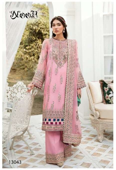 Noor Afrozeh vol-3 Georgette Net With Heavy Embroidery On Wholesale 