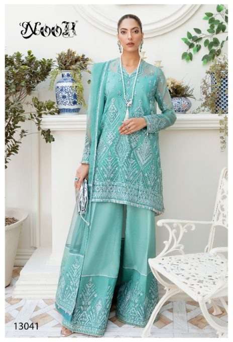 Noor Afrozeh vol-3 Georgette Net With Heavy Embroidery On Wholesale 