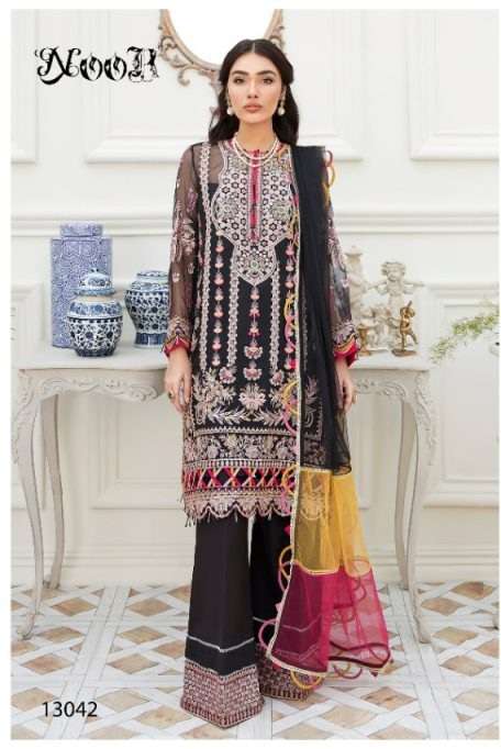 Noor Afrozeh vol-3 Georgette Net With Heavy Embroidery On Wholesale 