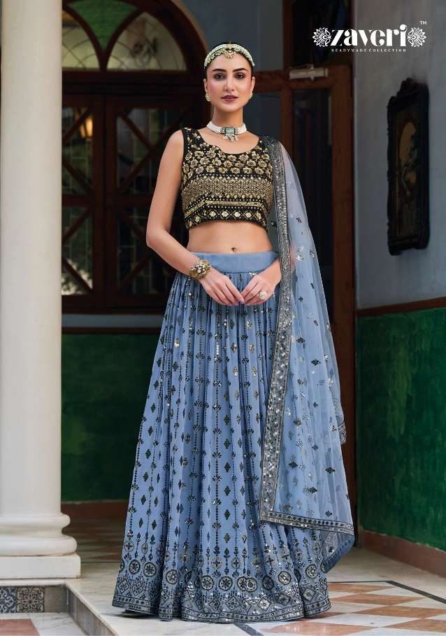 Olivia  Ready made Lehenga Choli Georgette And Embroidery On Wholesale