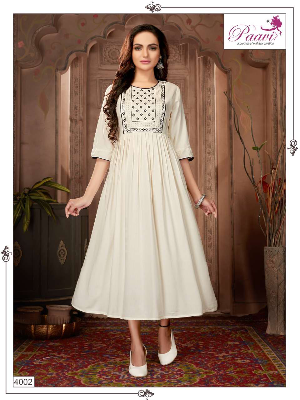 Paavi Present Falak  Vol:-4 Kurti On rayon With Embroidery Neck On Wholesale