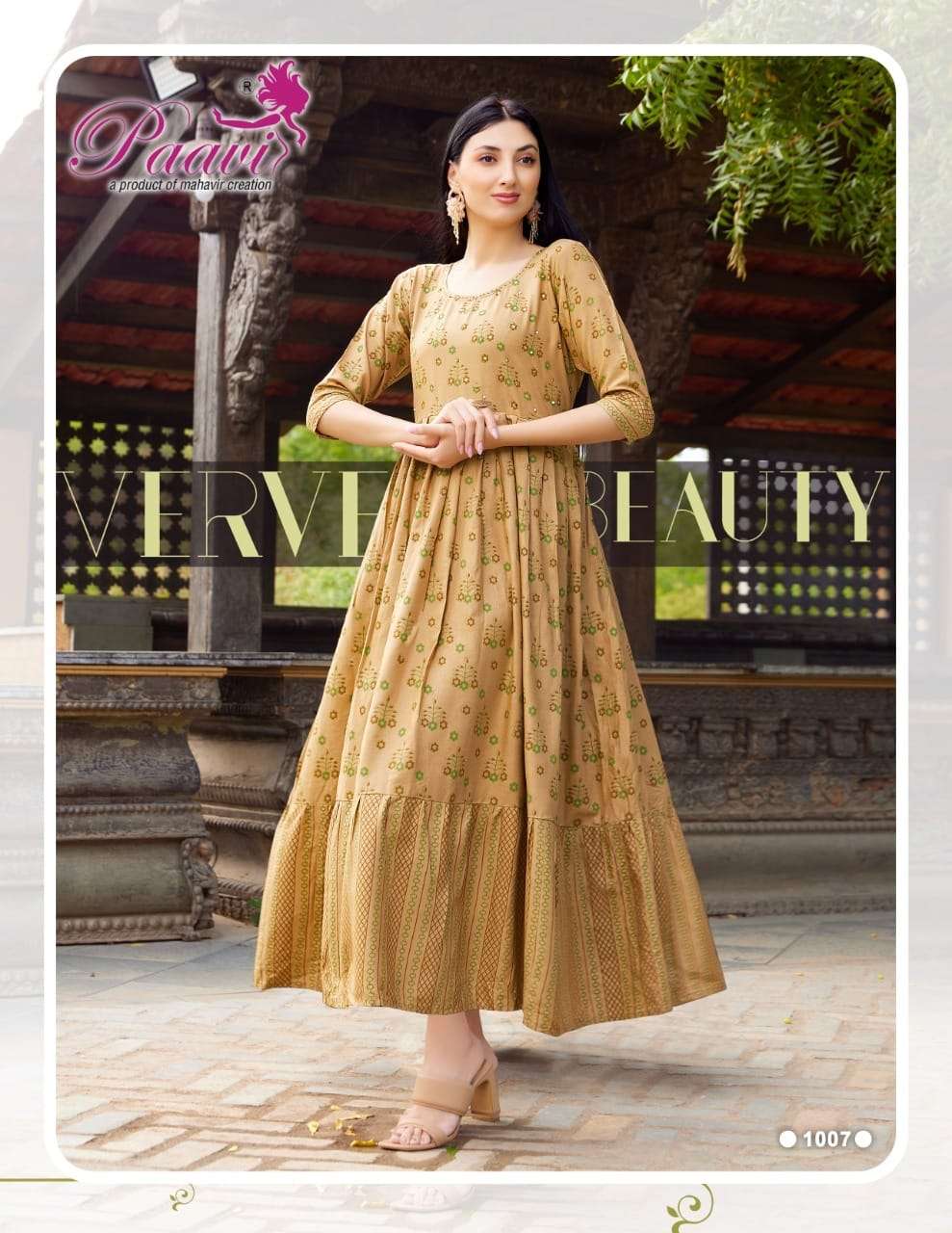 Paavi Presents Its latest  Aaradhya Heavy Rayon Kurti On Manual Handwork With Wholesale Price