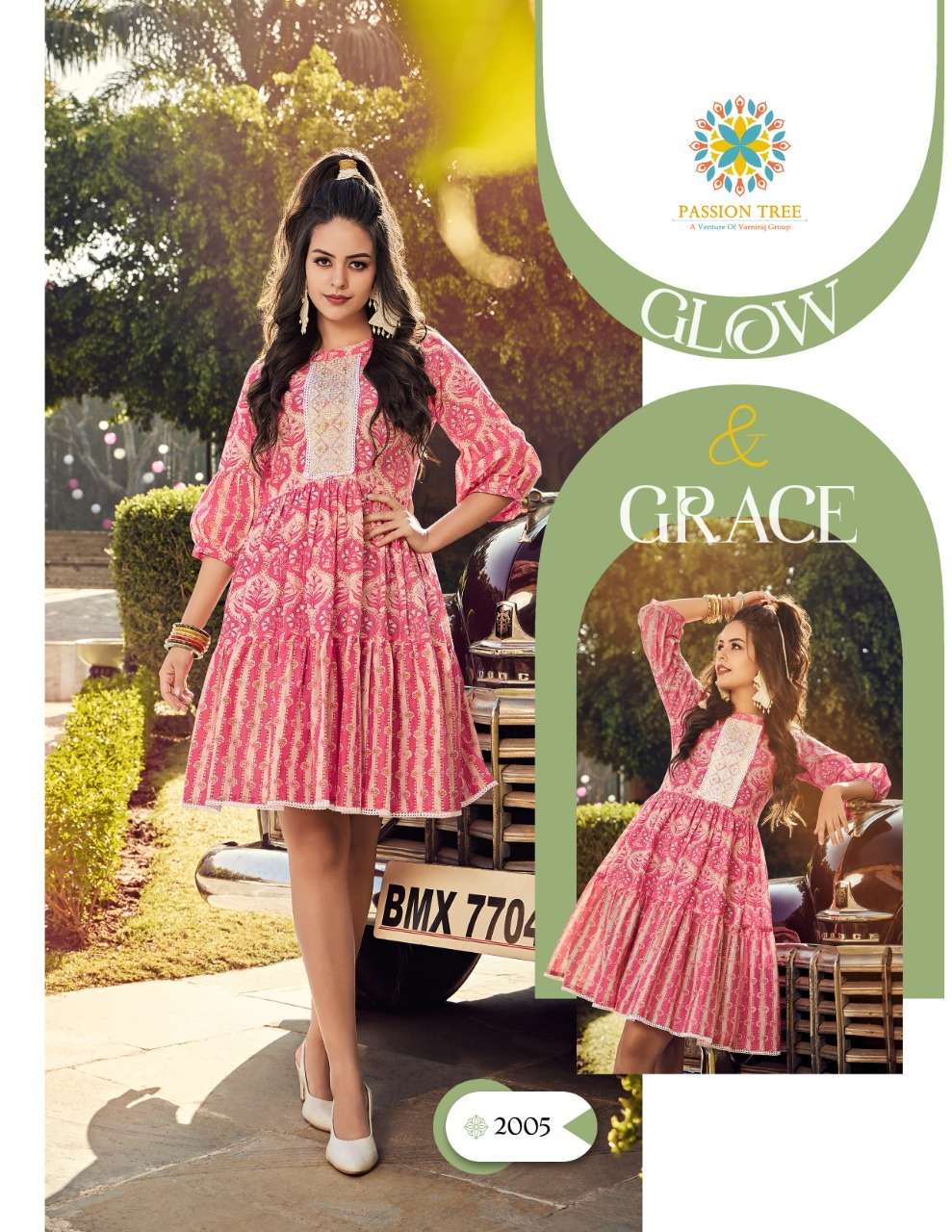 Passion Tree Flair Talk Vol.2 Tunic With Beautiful Colors & Print on Wholesale 