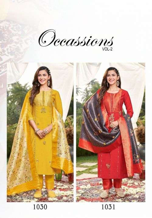 Peher Occassions Vol 2 Fancy Kurti Bottom With Dupatta Collection On Wholesale