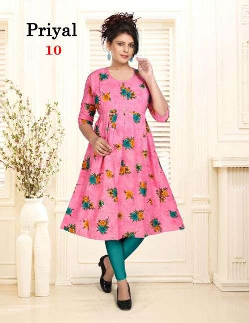 Platinum Priyal Designer Feeding Long Kurti On Wholesale