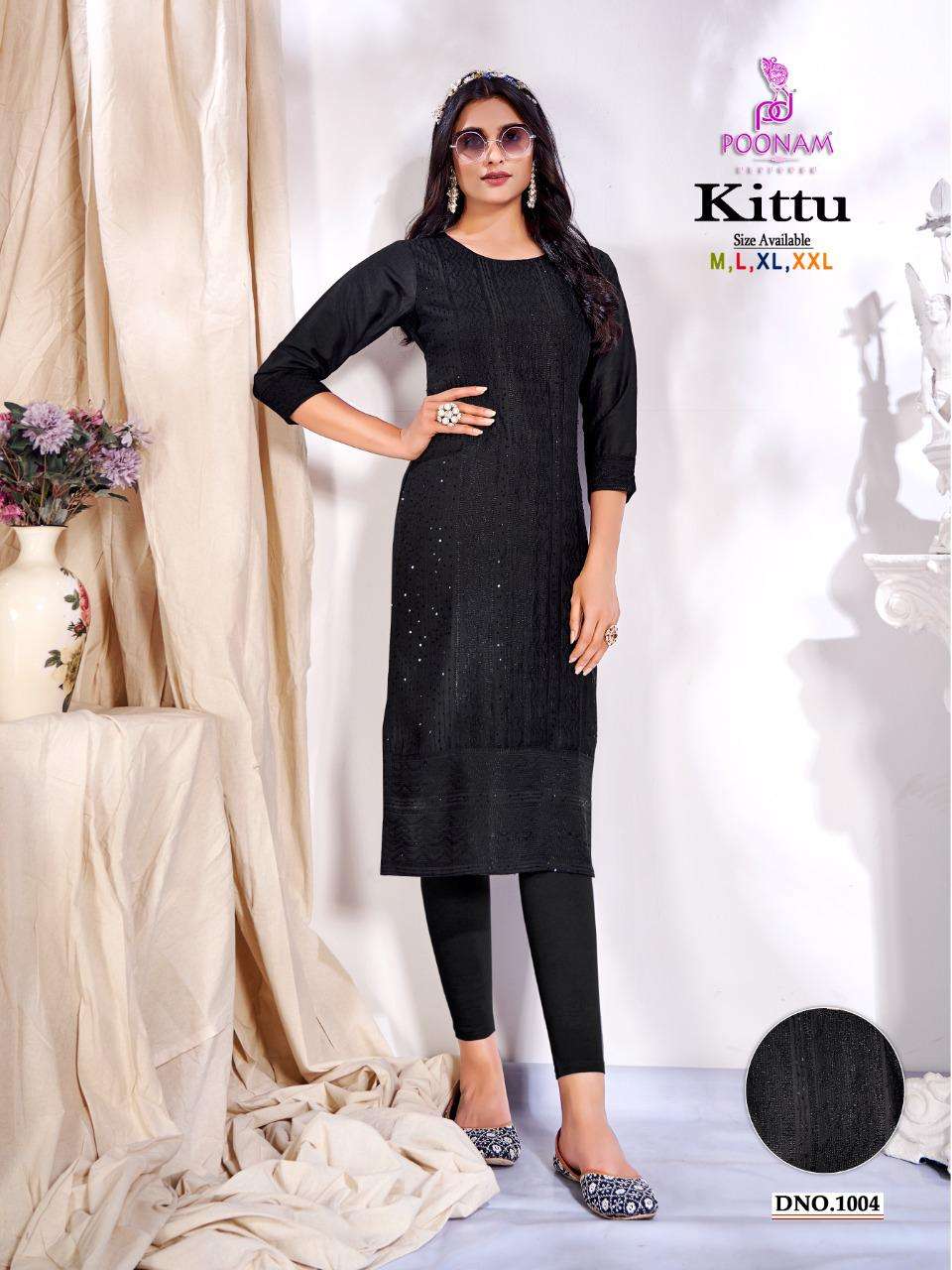 Poonam Designer kittu Corset Work Kurti On Wholesale