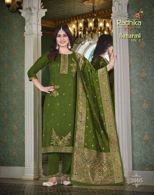 Radhika Banarasi Vol 2 Designer Ready Made Dress Collection On Wholesale