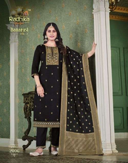 Radhika Banarasi Vol 2 Designer Ready Made Dress Collection On Wholesale