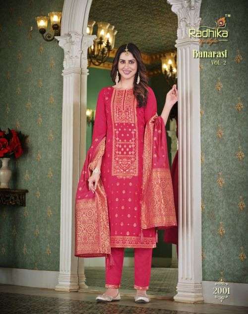 Radhika Banarasi Vol 2 Designer Ready Made Dress Collection On Wholesale