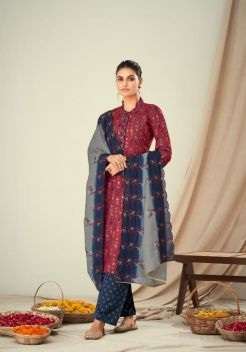 Radhika Bulbul Designer Viscous Dress Material On Wholesale