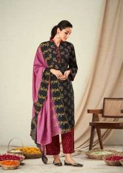 Radhika Bulbul Designer Viscous Dress Material On Wholesale