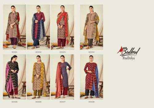 Radhika Bulbul Designer Viscous Dress Material On Wholesale