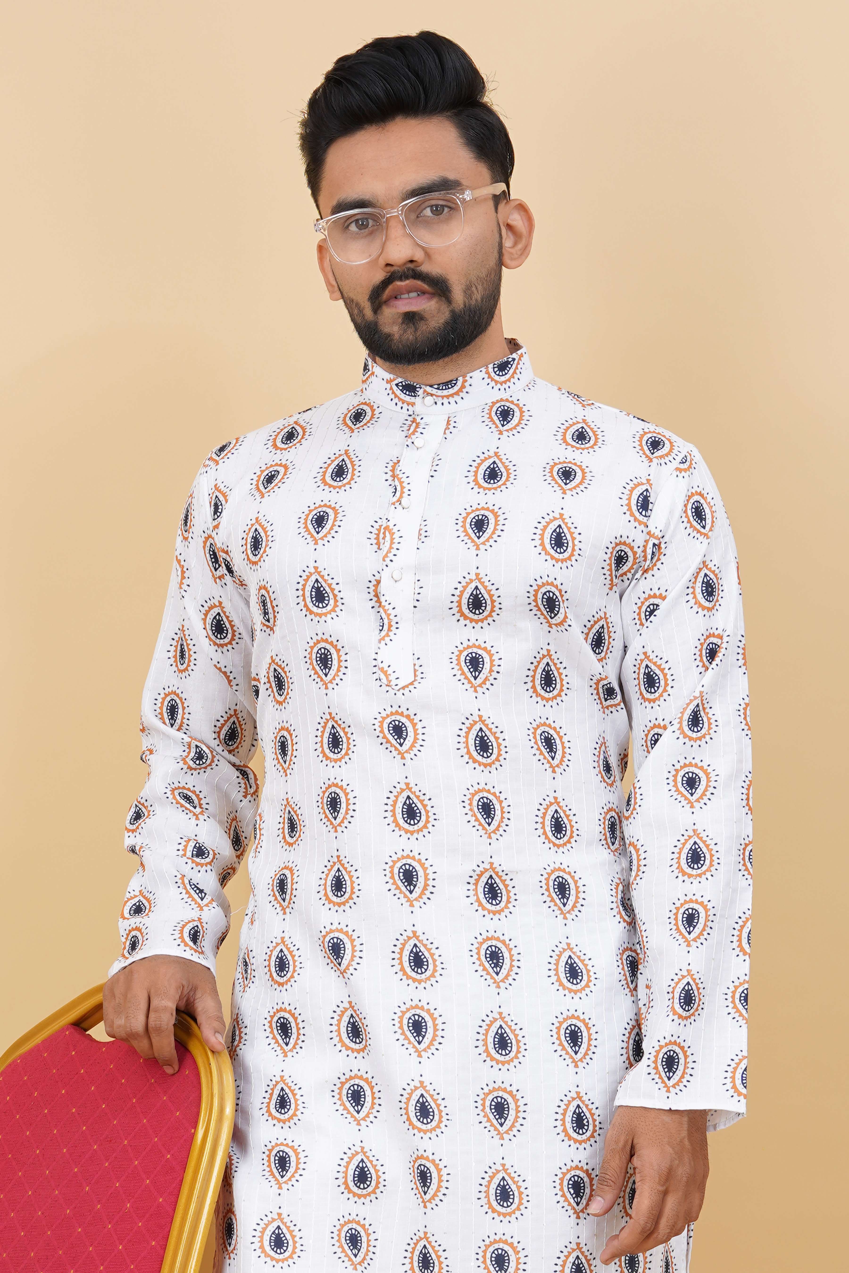 Rajvadi N65 Mens Kurta  5 Piecs Catalogue Factory Price