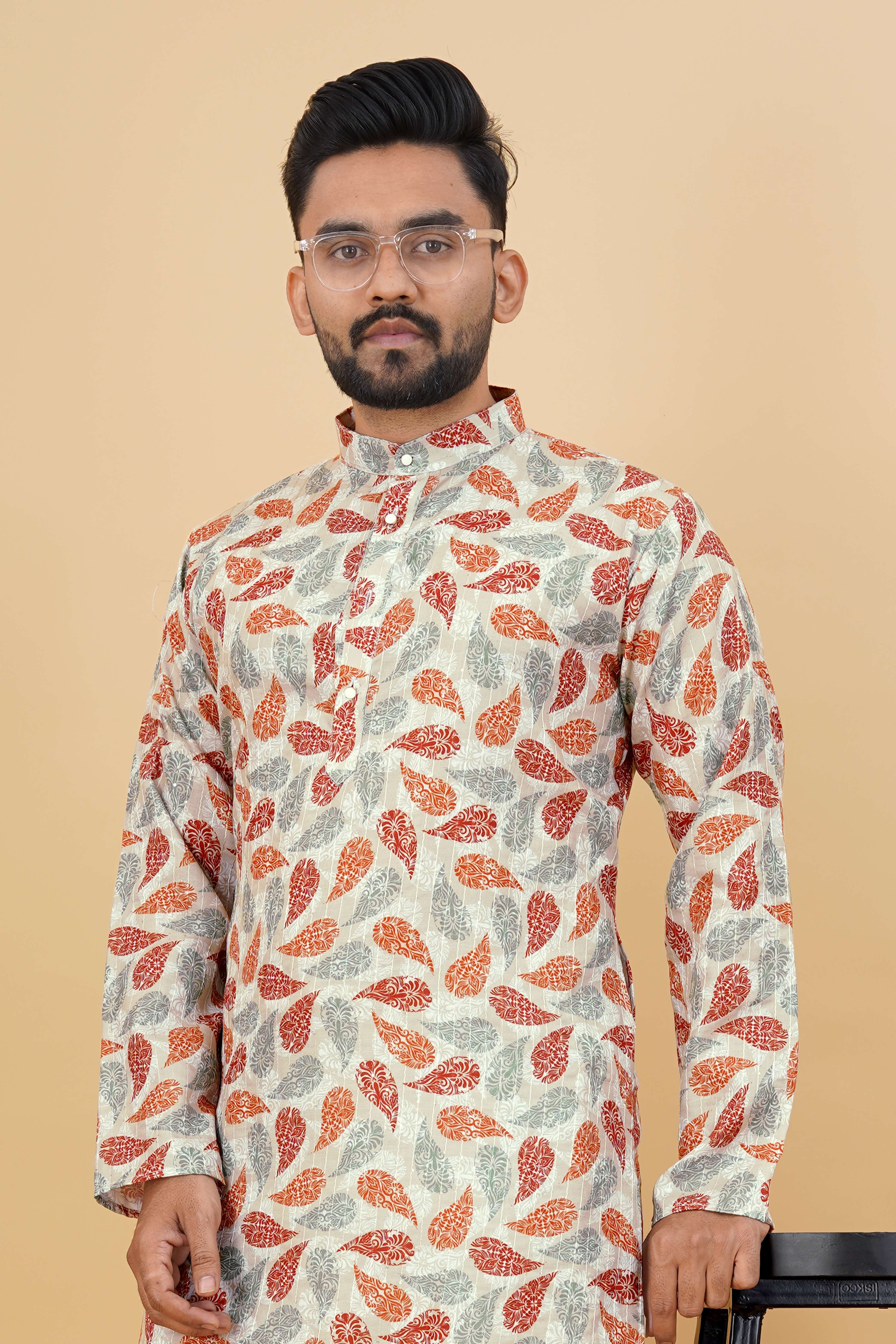 Rajvadi N65 Mens Kurta  5 Piecs Catalogue Factory Price