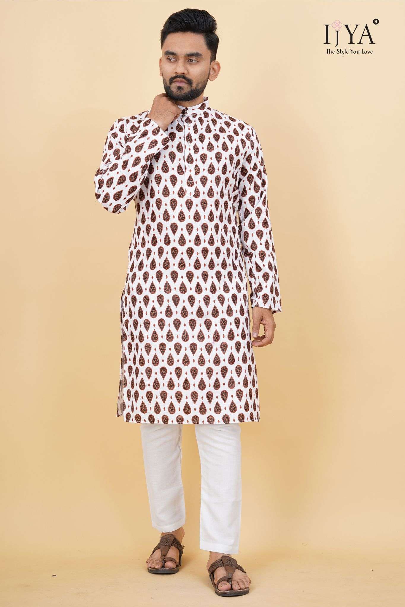 Rajvadi N65 Mens Kurta  5 Piecs Catalogue Factory Price