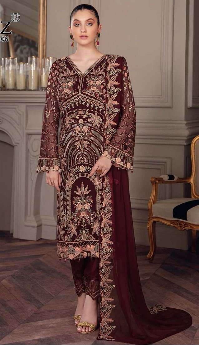 Rinaz Fashion Minhal Vol 7  Georgette Salwar Suits On Wholesale
