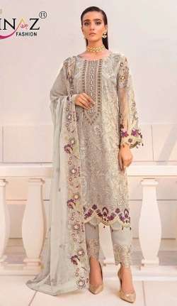 Rinaz Ramsha Vol 11 Pakistani Suits  Fox Jorjet with Heavy Embroidery & Diamond Work On Wholesale