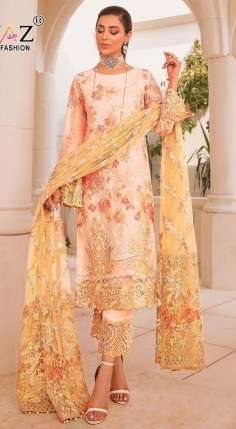 Rinaz Ramsha Vol 11 Pakistani Suits  Fox Jorjet with Heavy Embroidery & Diamond Work On Wholesale