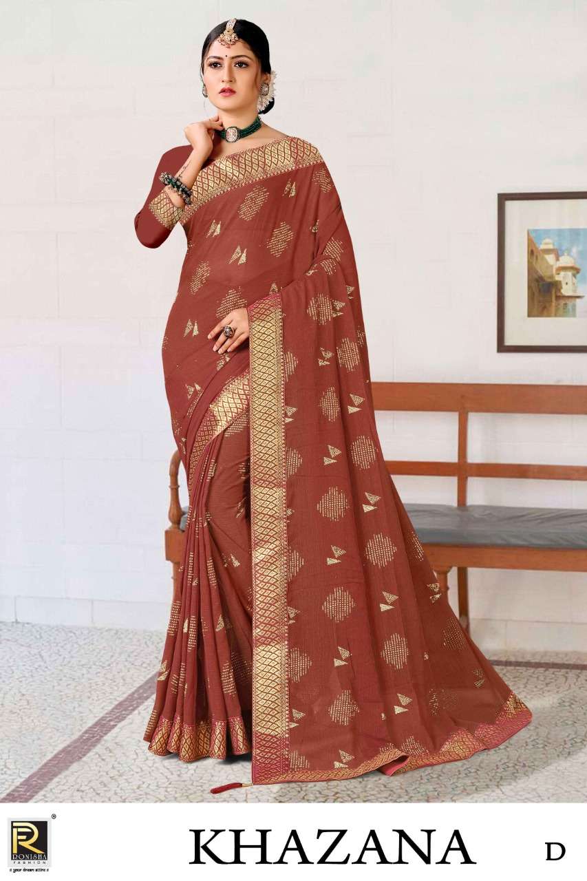 Ronisha khazana Beautiful Silk Bollywood Saree Collection on Wholesale