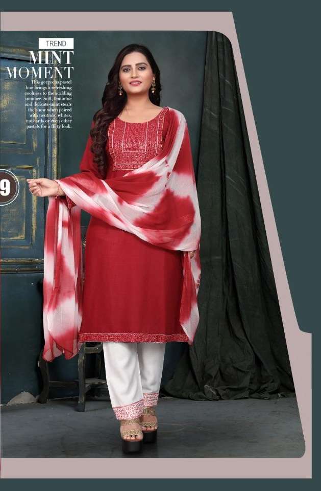 Sabhayta Beauty Queen Heavy Sequence Work Kurti With Pant & Silk Dupatta On Wholesale