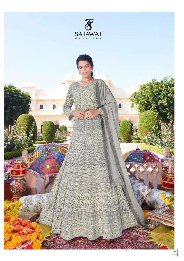 Sajawat Meraki Vol 7 Heavy Fox Jorjet And Work Full Stitch On Wholesale
