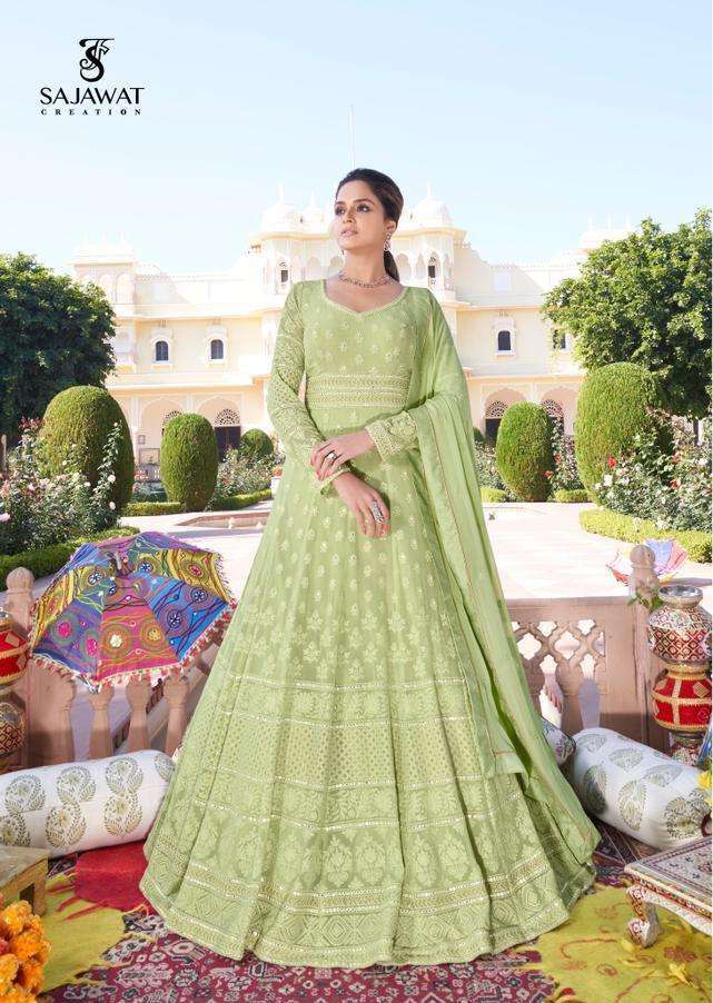Sajawat Meraki Vol 7 Heavy Fox Jorjet And Work Full Stitch On Wholesale
