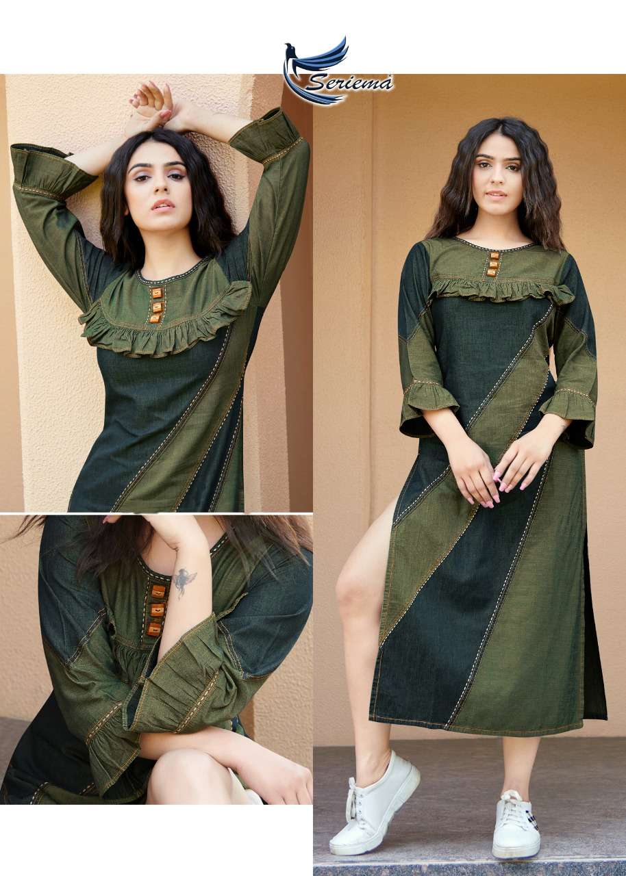 Buy Women A Line Kurti with Smart Afghani Pants Online