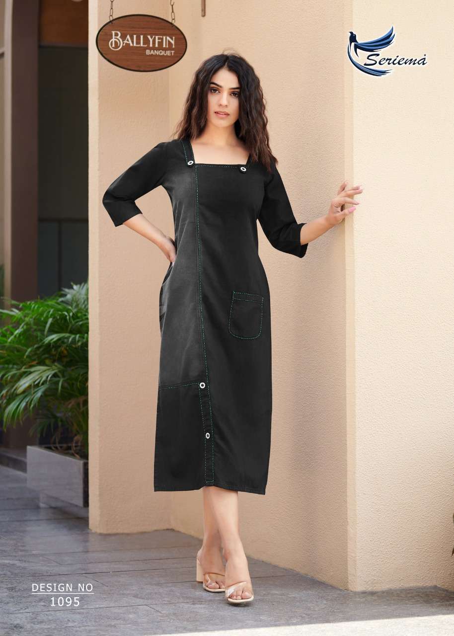 SERIEMA launches Different Shades Of Denim Kurti On Aari Hand Work On Wholesale