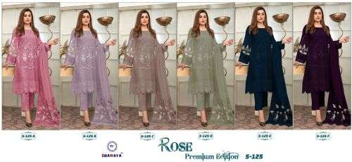 Shanaya Rose Premium Edition S 125 Designer Pakistani Suit Collection On Wholesale