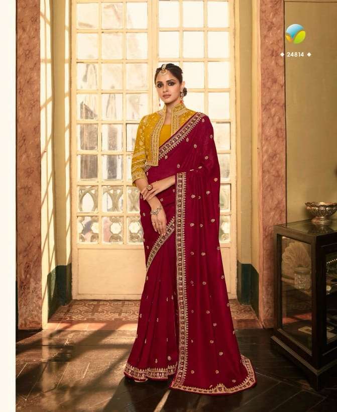 Sheesha Hotstar Vol 6 By Vinay Fashion 24811 TO 24818 Series Silk Sarees On Wholesale