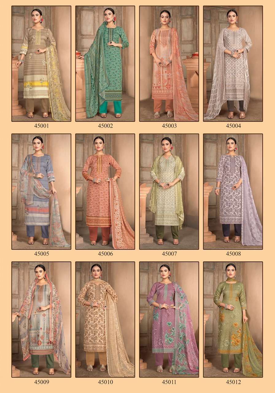 Shiv Gori Silk Mills Punjabi Kudi Vol-45 Indonesia Cottan Digital Collection On Wholesale