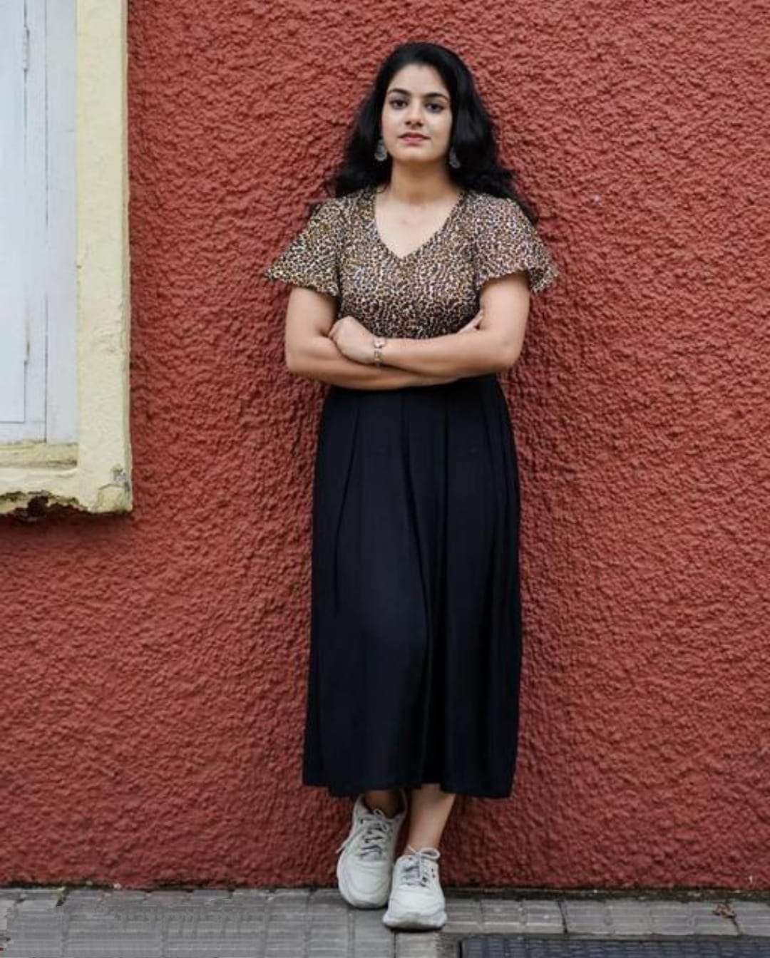 Shiv Textile Present Black Western Print Kurti On Wholesale 