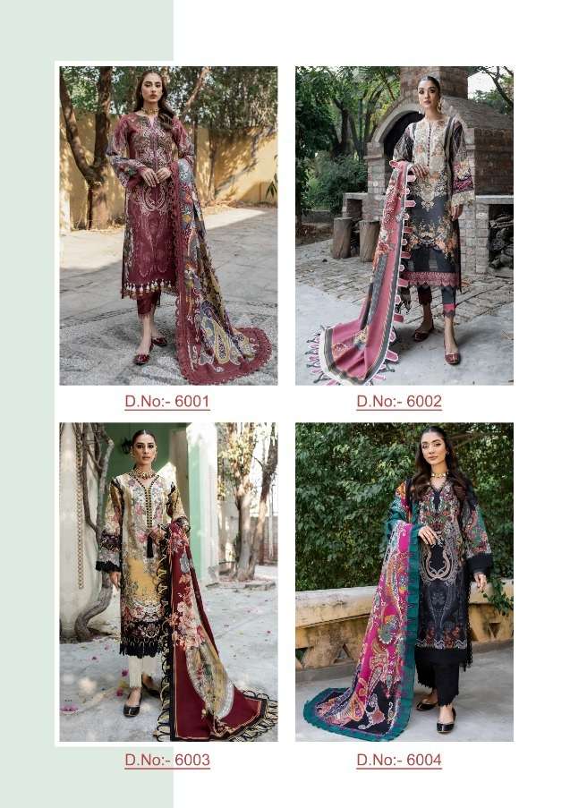 Shraddha Designer Firdous Vol-6 Lawn Suit On Wholesale