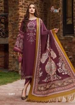 Shree Fab Maria B Vol 4 Exclusive Pure Heavy Reyon Cotton Kasmiri Self Embroidery On Wholesale