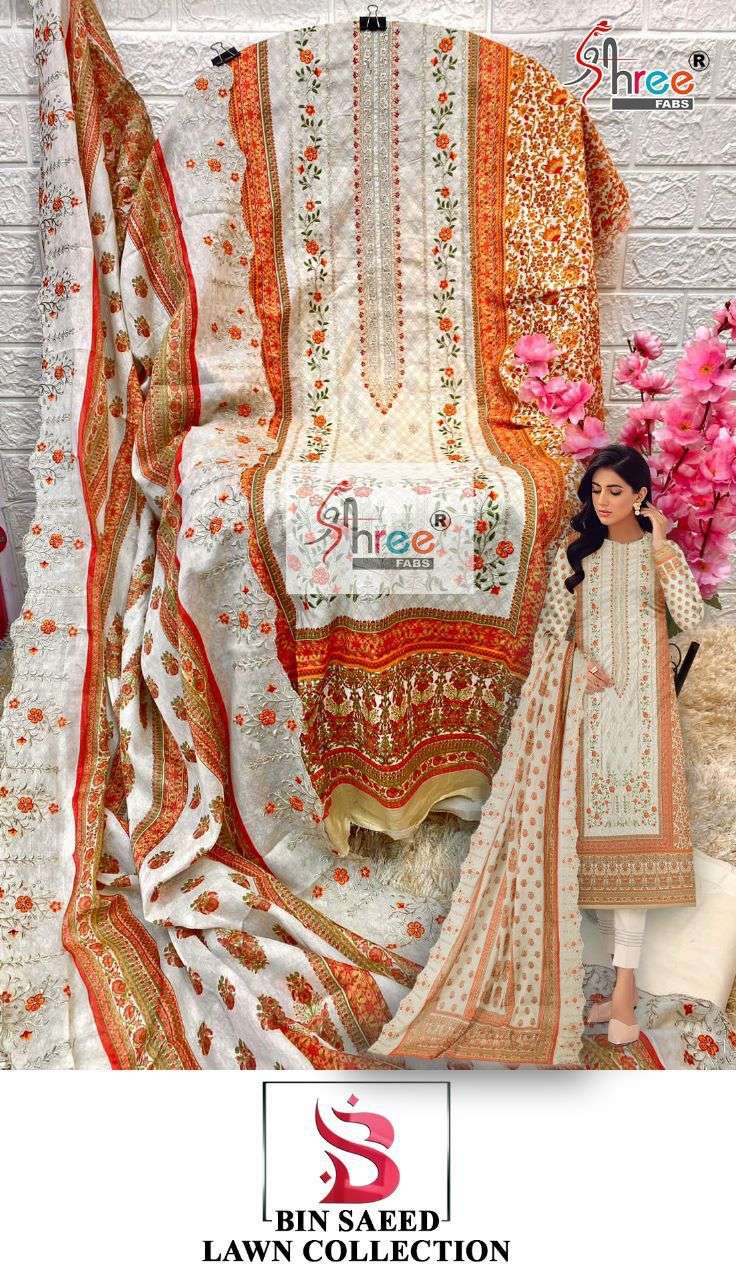 Shree Fabs BIN SAEED LAWN COLLECTION NX On Wholesale