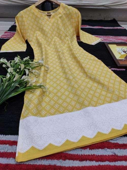 Shubh 14 Beautiful Regular Wear Printed Kurti Collection On Wholesale