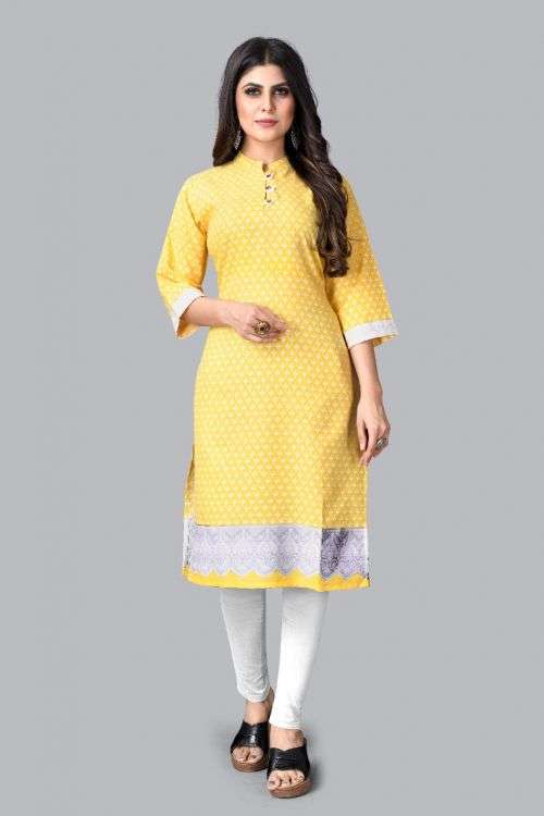 Shubh 14 Beautiful Regular Wear Printed Kurti Collection On Wholesale