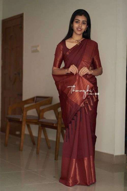 Soft Silk 3092 Fancy Soft Lichi Silk Saree On Wholesale