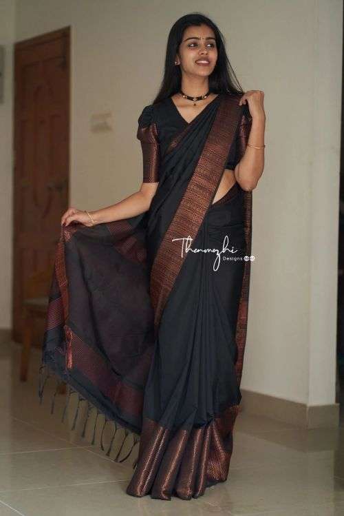 Soft Silk 3092 Fancy Soft Lichi Silk Saree On Wholesale