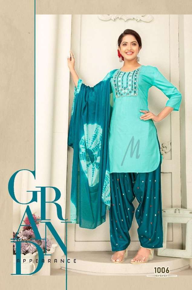 Soni Kudi Heavy Reyon With Embroidery Work On Wholesale
