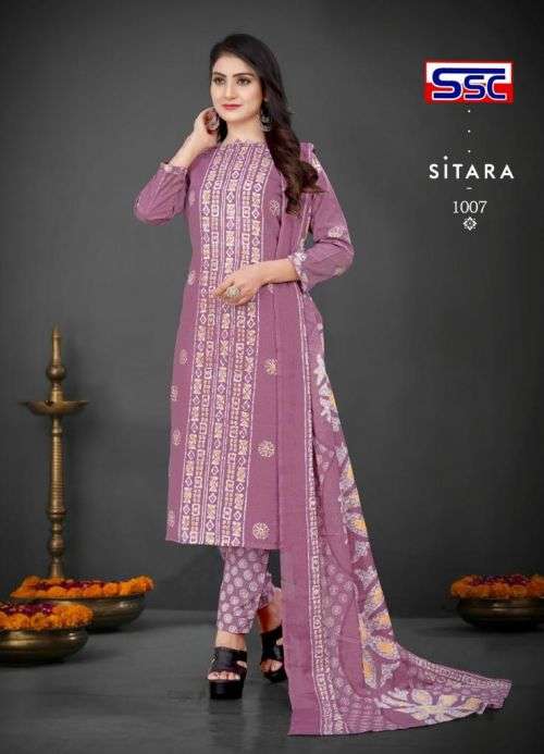 Ssc Sitara Regular Wear Dress Material Collection On Wholesale