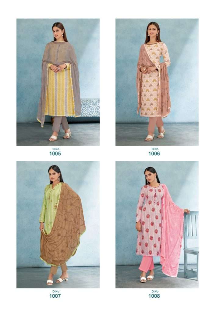 Suryajyoti Kiana Vol 1 Cambric Cotton Print with Foil and Khadi Print On Wholesale