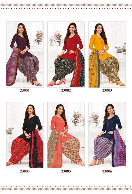 Suryajyoti Kudi Vol 23  Patiyala Pure Cotton Dress Material On Wholesale