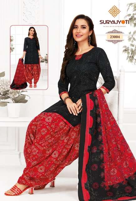 Suryajyoti Kudi Vol 23  Patiyala Pure Cotton Dress Material On Wholesale