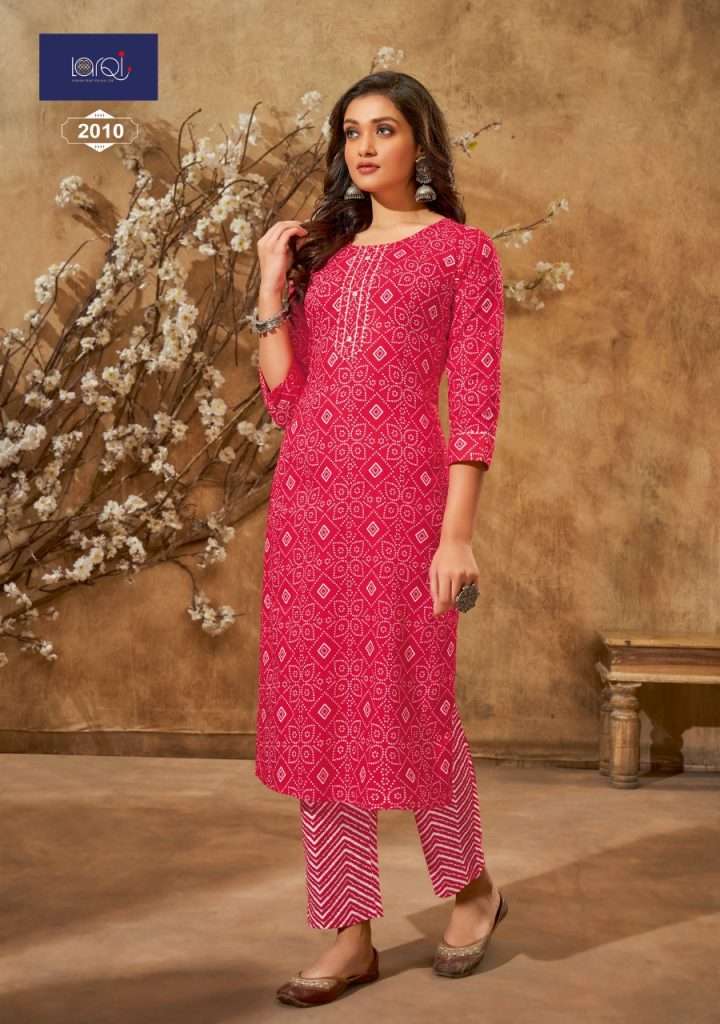 Suryajyoti Larqi Bandhani Leheriya Vol-2 – Kurti With Pant On Wholesale