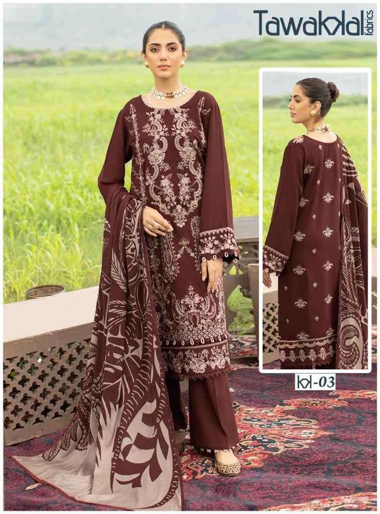 Tawakkal Fabrics Mehroz Luxury Heavy  Cotton Readymade Collection On Wholesale